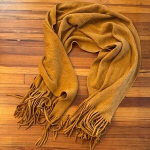 Anthropologie Mustard Yellow Scarf